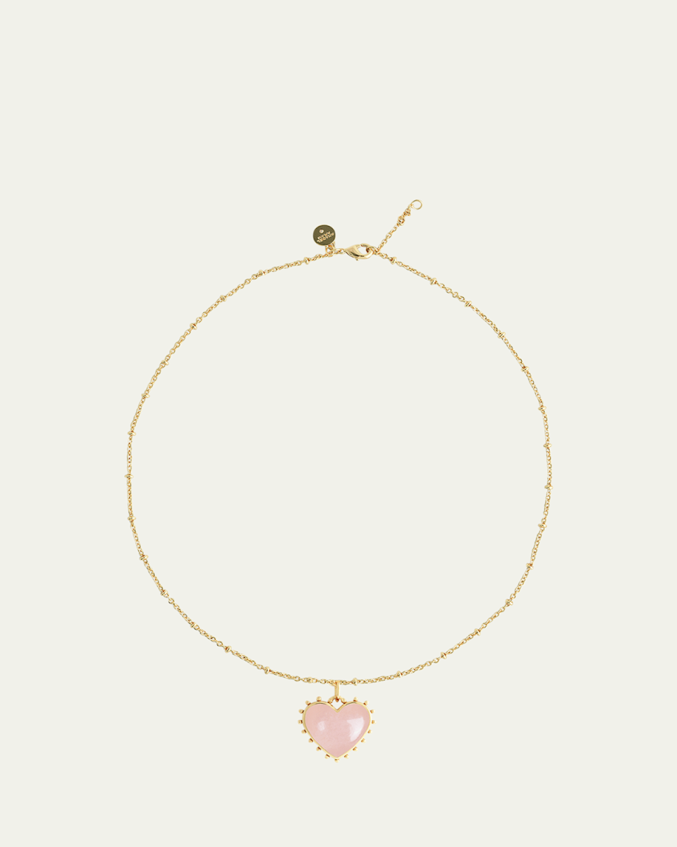 Heart Stone Pendant Necklace
